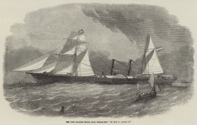 The New Spanish Royal Mail Steam-Ship El Rey D Jayme II